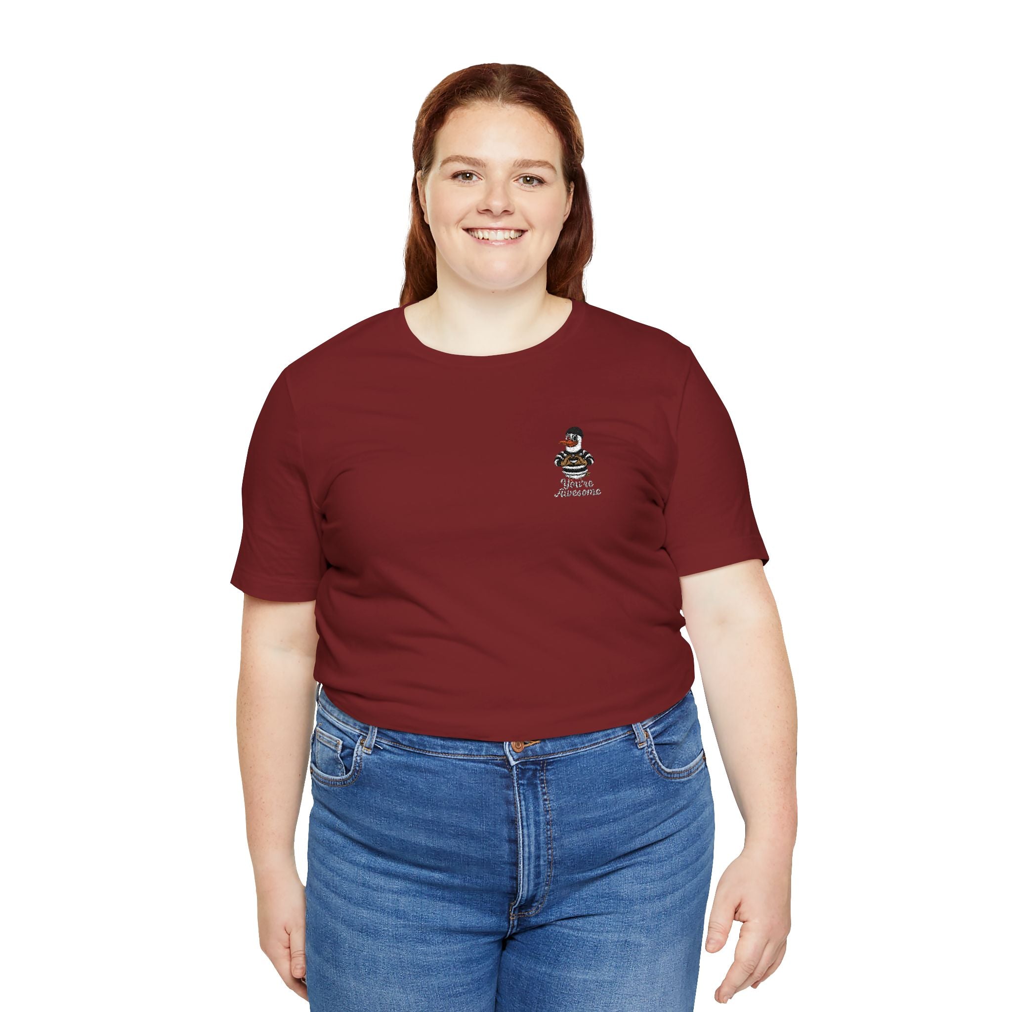„you’re awesome“ Duck Tee for Casual Wear