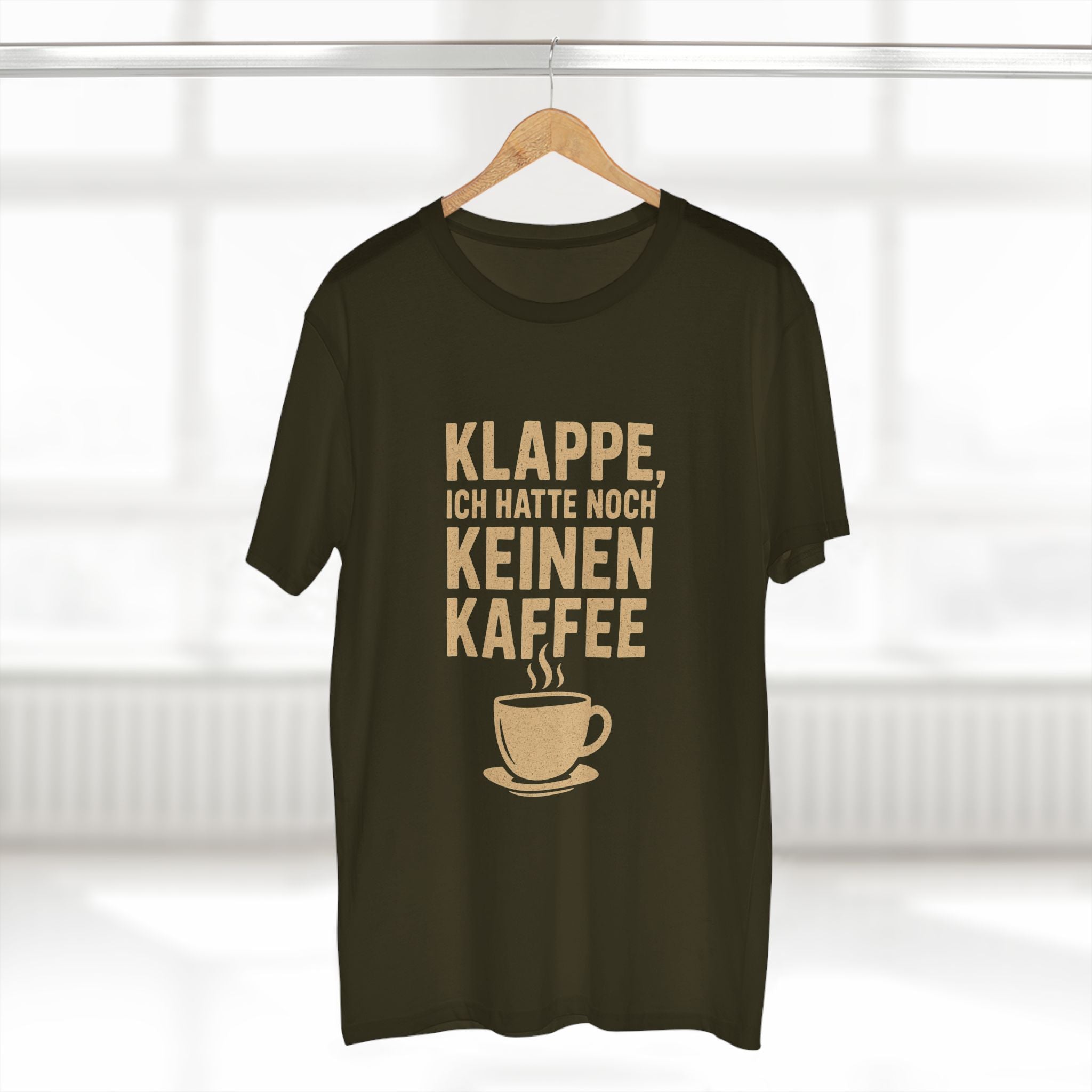 KLAPPE, ICH HATTE NOCH KEINEN KAFFEE - Unisex T-Shirts