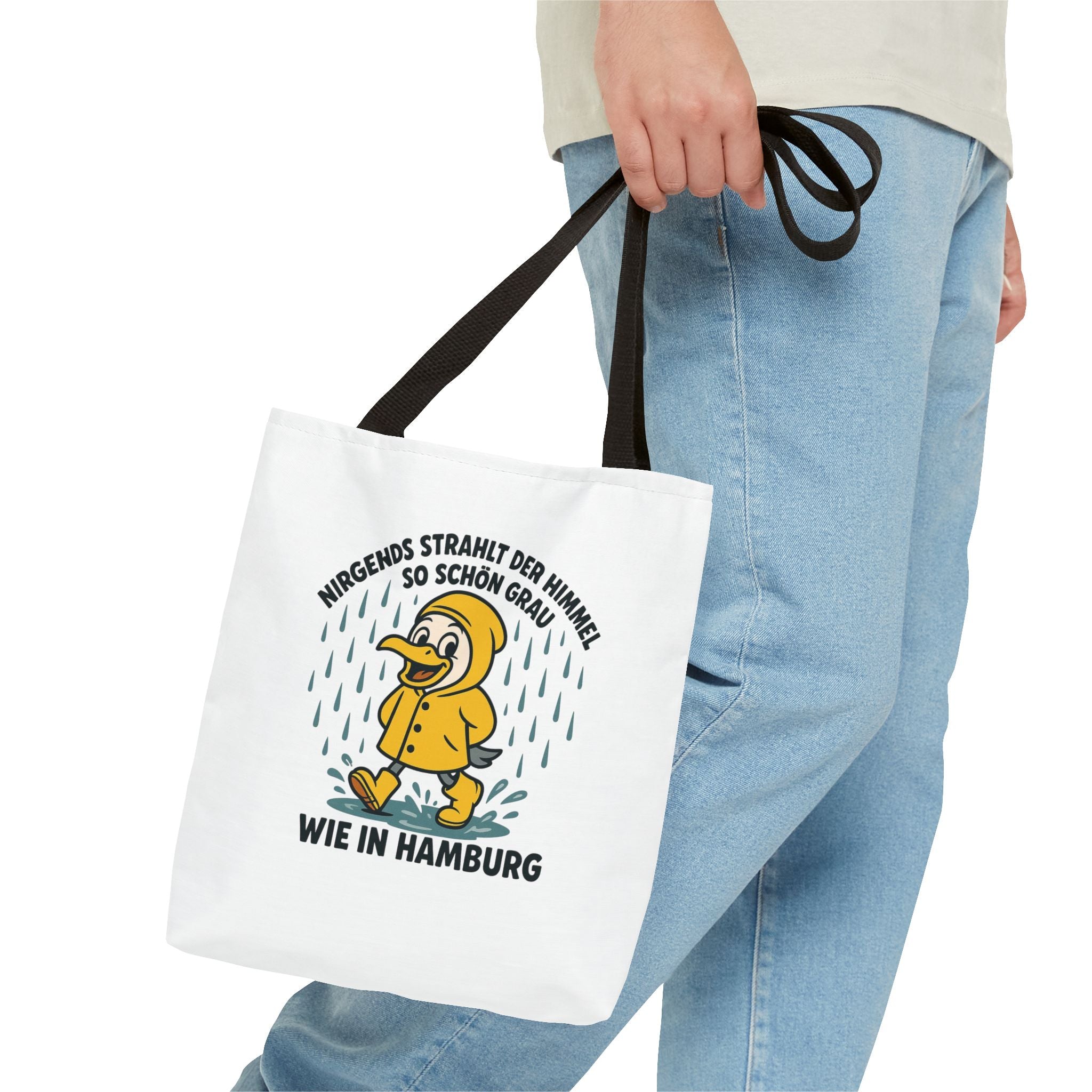Whimsical Hamburg Rainy Day Tote Bag