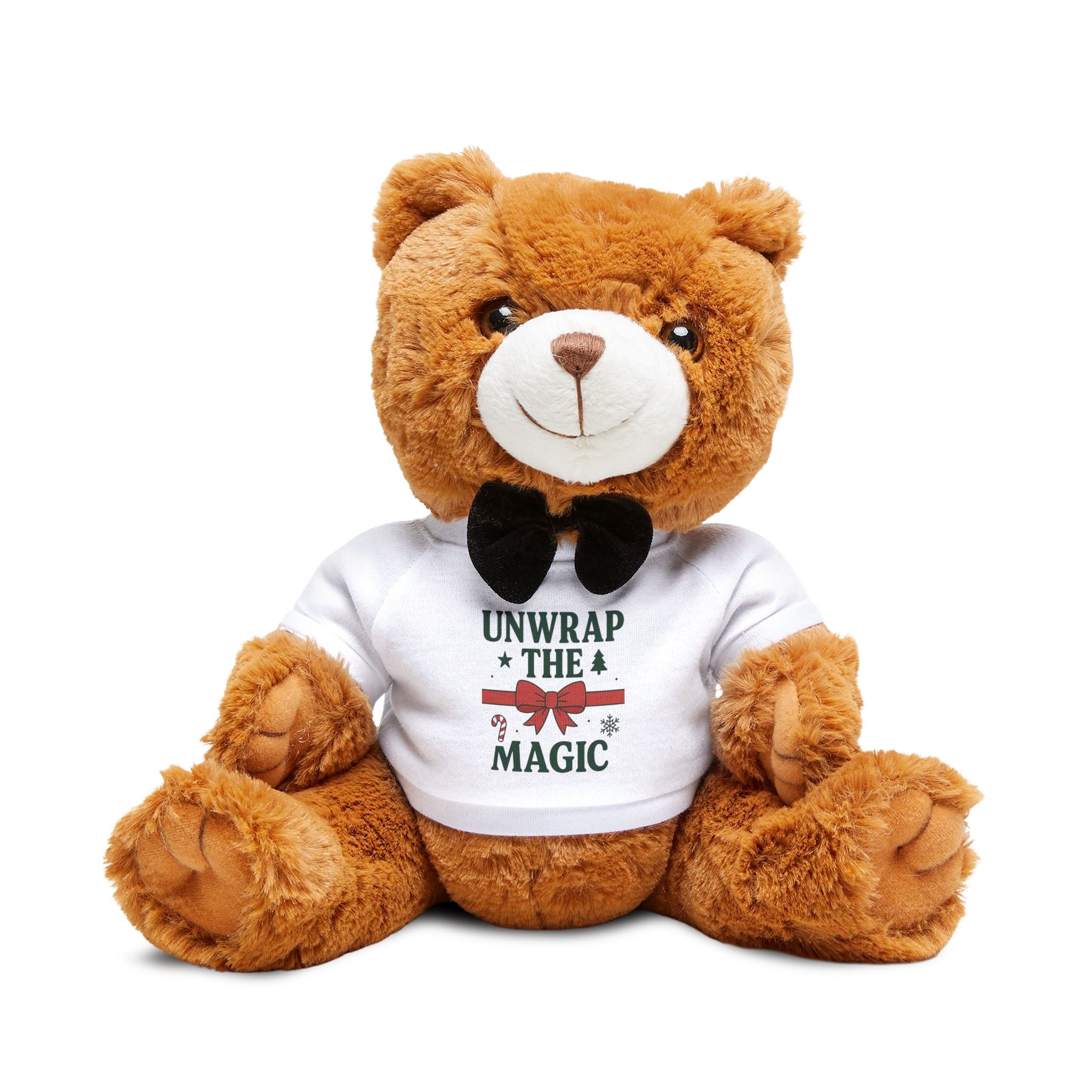 Magical Teddy Bear with T-Shirt, Unwrap the Magic Gift, Cute Plush Toy