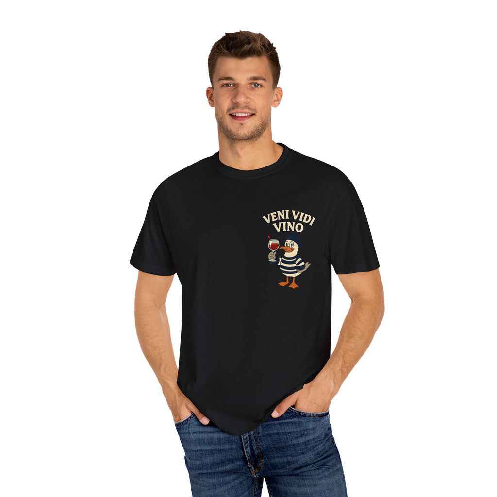 Veni vidi vino- Duck T-shirt Unisex