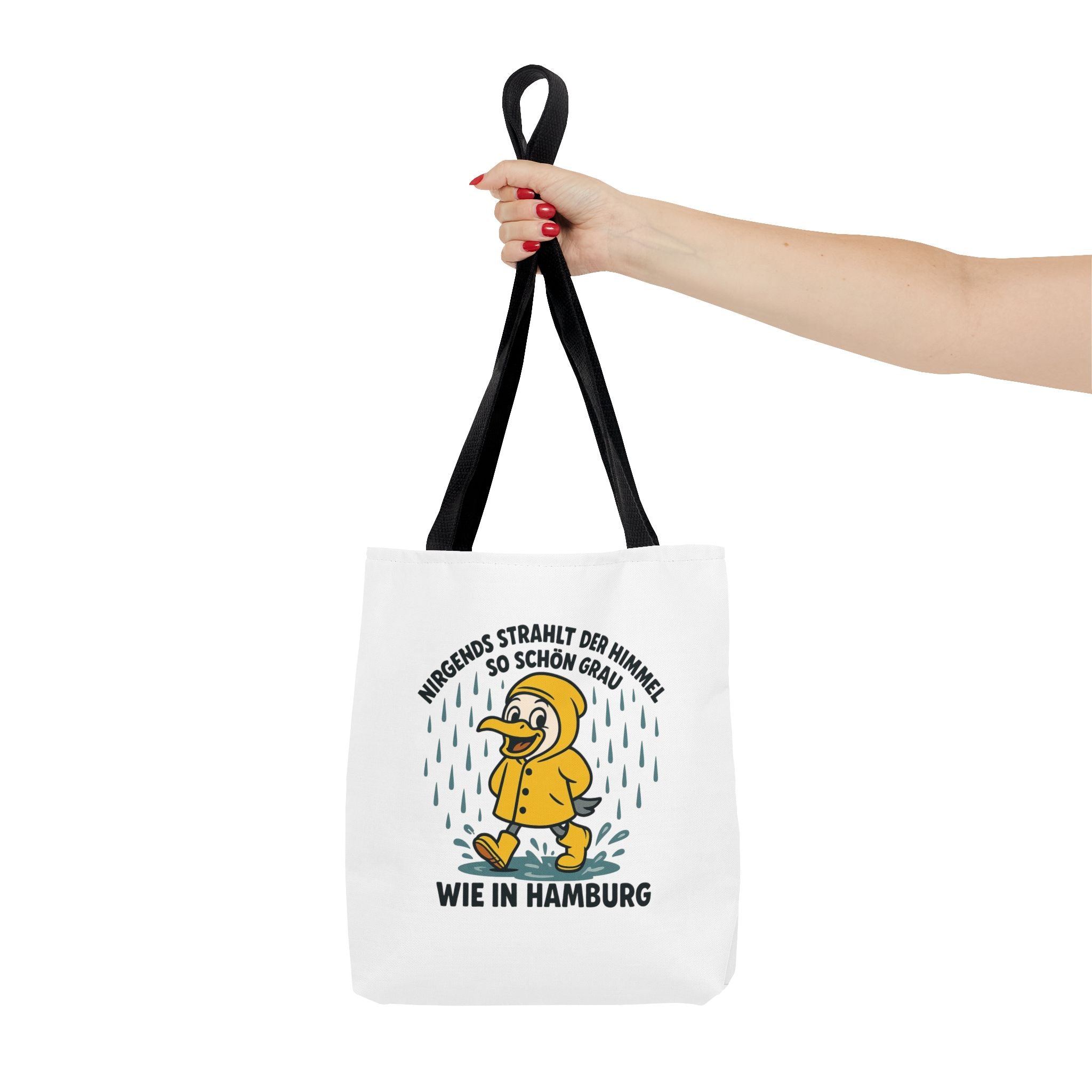 Whimsical Hamburg Rainy Day Tote Bag