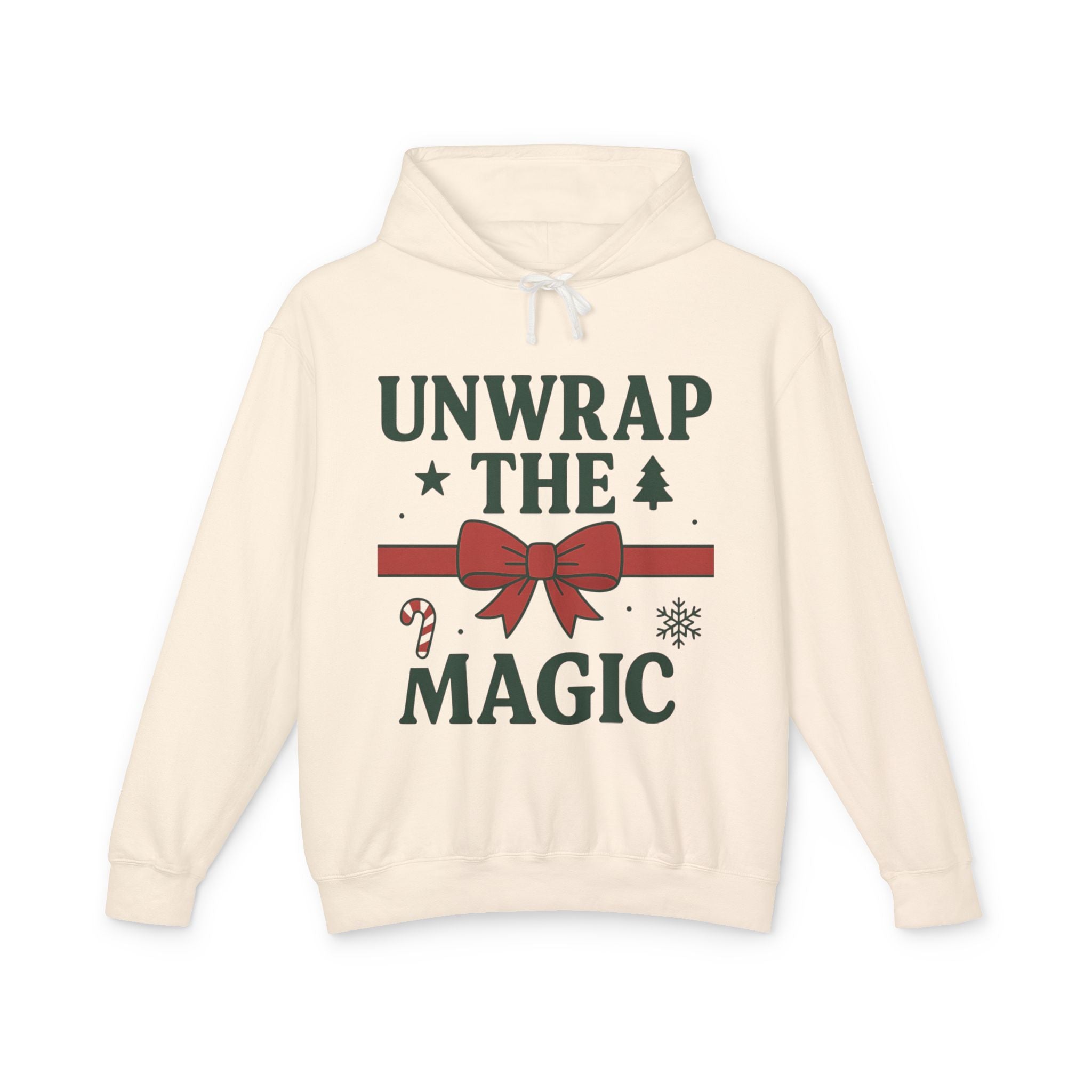 Unisex Lightweight Hooded Sweatshirt - Unwrap the Magic