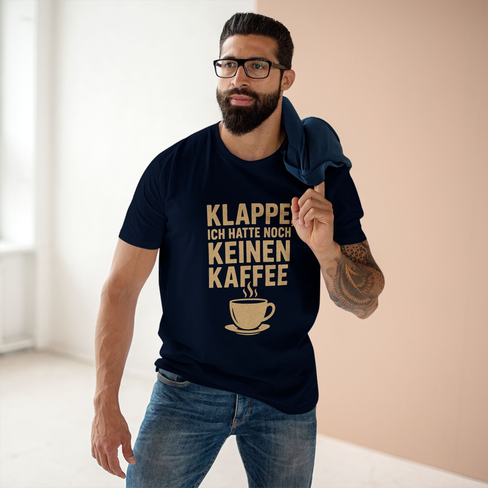 KLAPPE, ICH HATTE NOCH KEINEN KAFFEE - Unisex T-Shirts