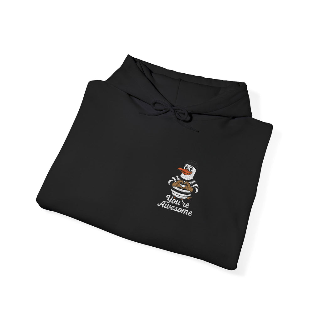 „You‘re awesome“ Duck Unisex Hooded Sweatshirt