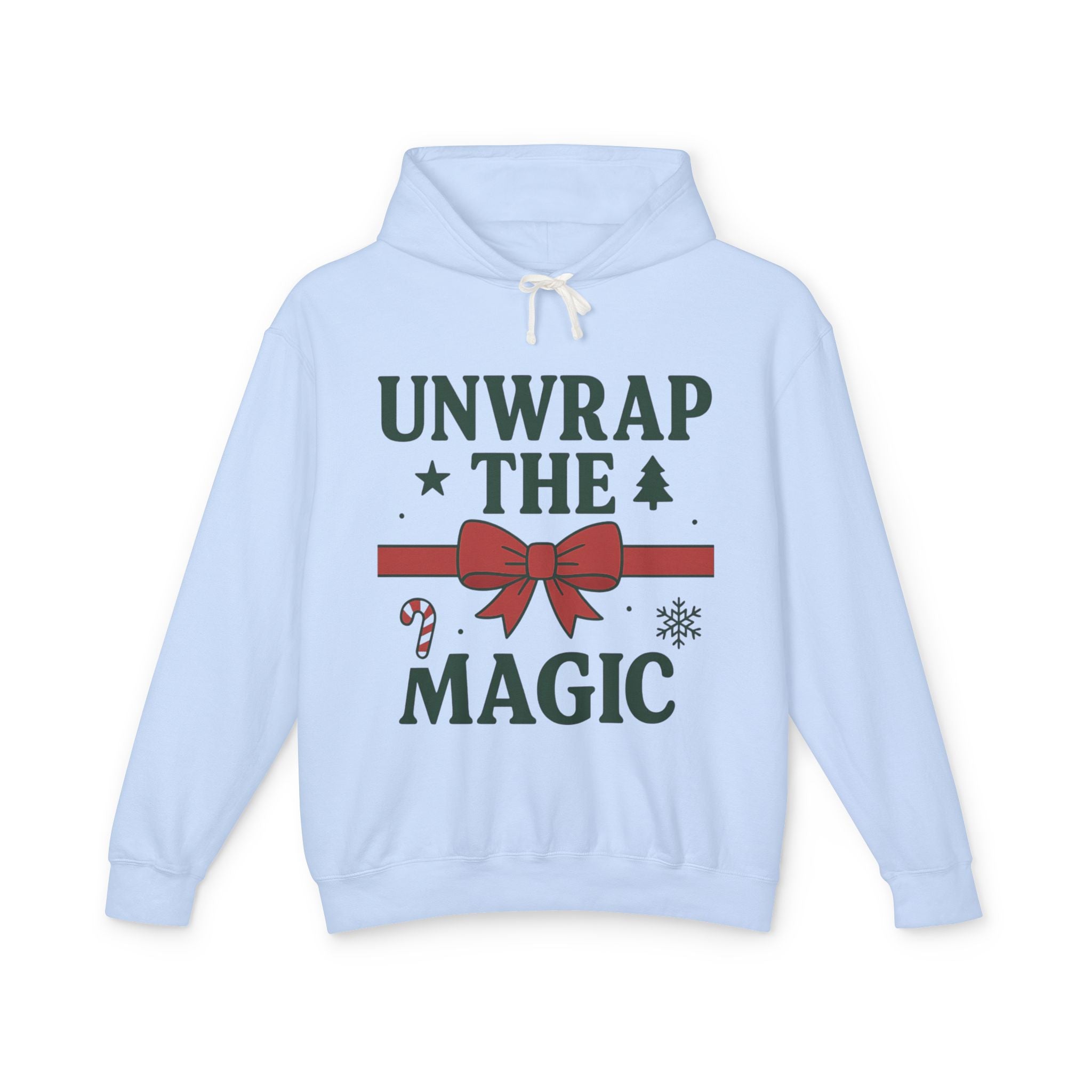 Unisex Lightweight Hooded Sweatshirt - Unwrap the Magic
