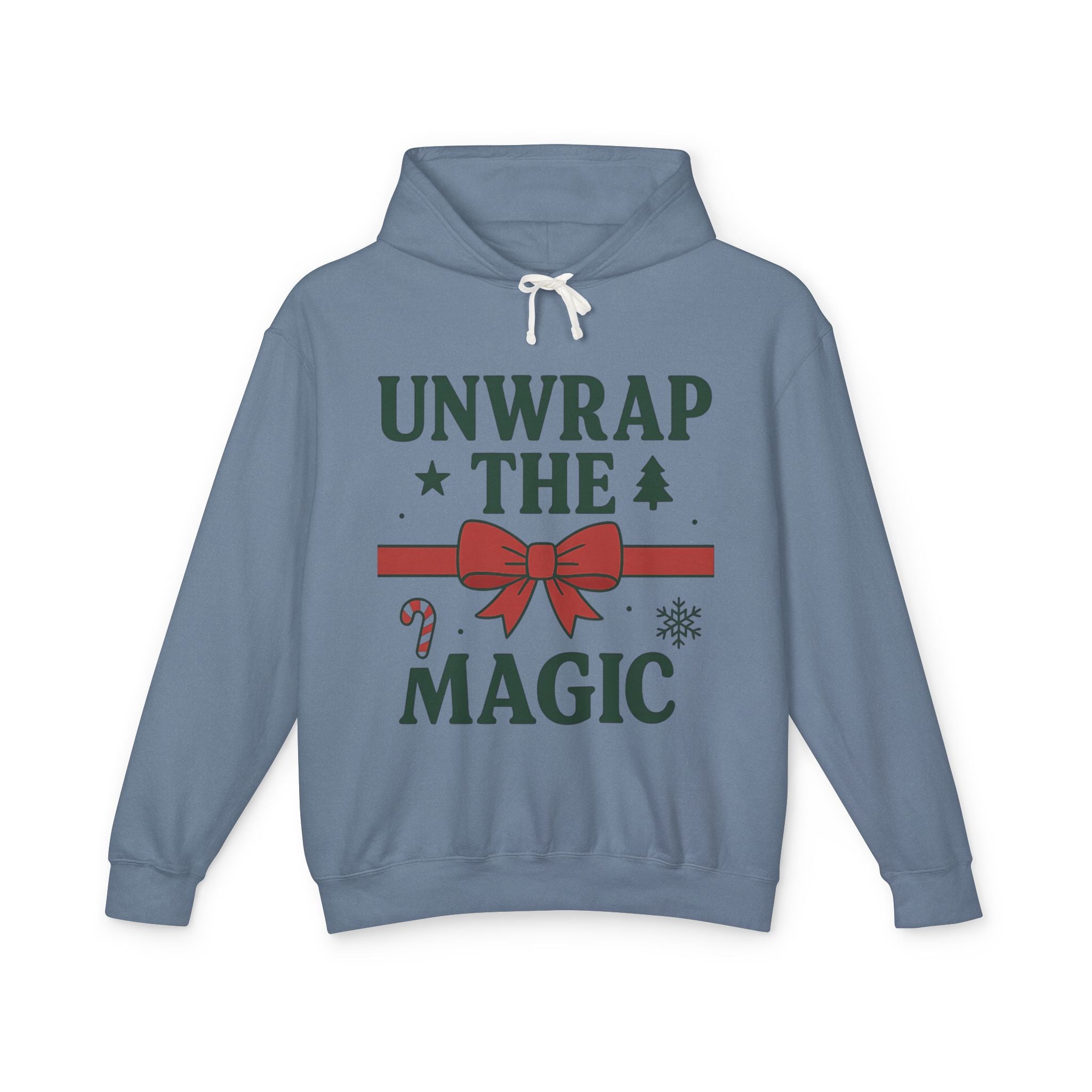 Unisex Lightweight Hooded Sweatshirt - Unwrap the Magic