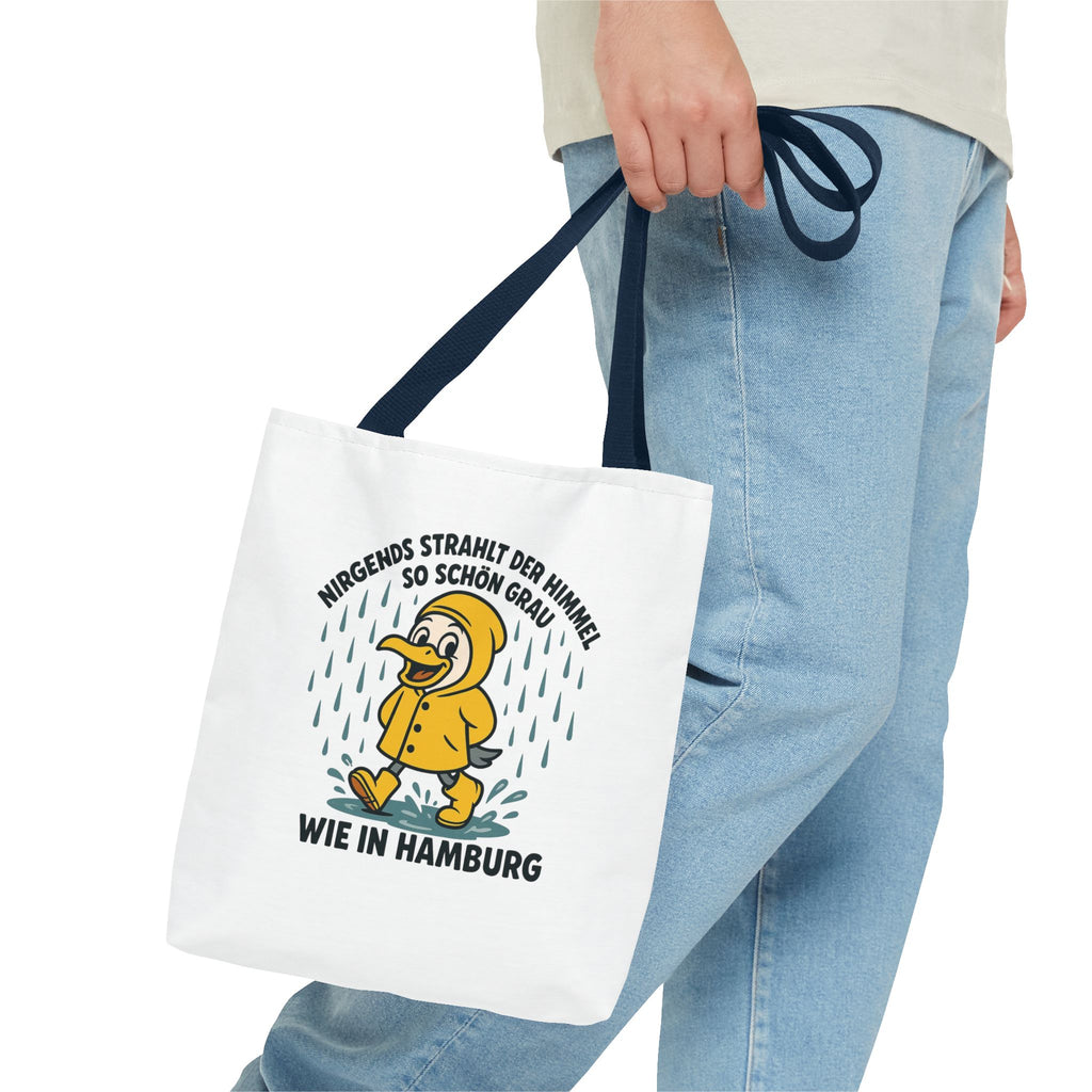 Whimsical Hamburg Rainy Day Tote Bag