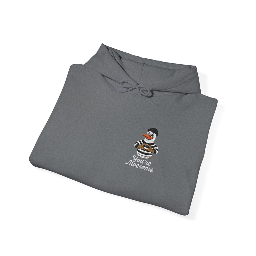 „You‘re awesome“ Duck Unisex Hooded Sweatshirt