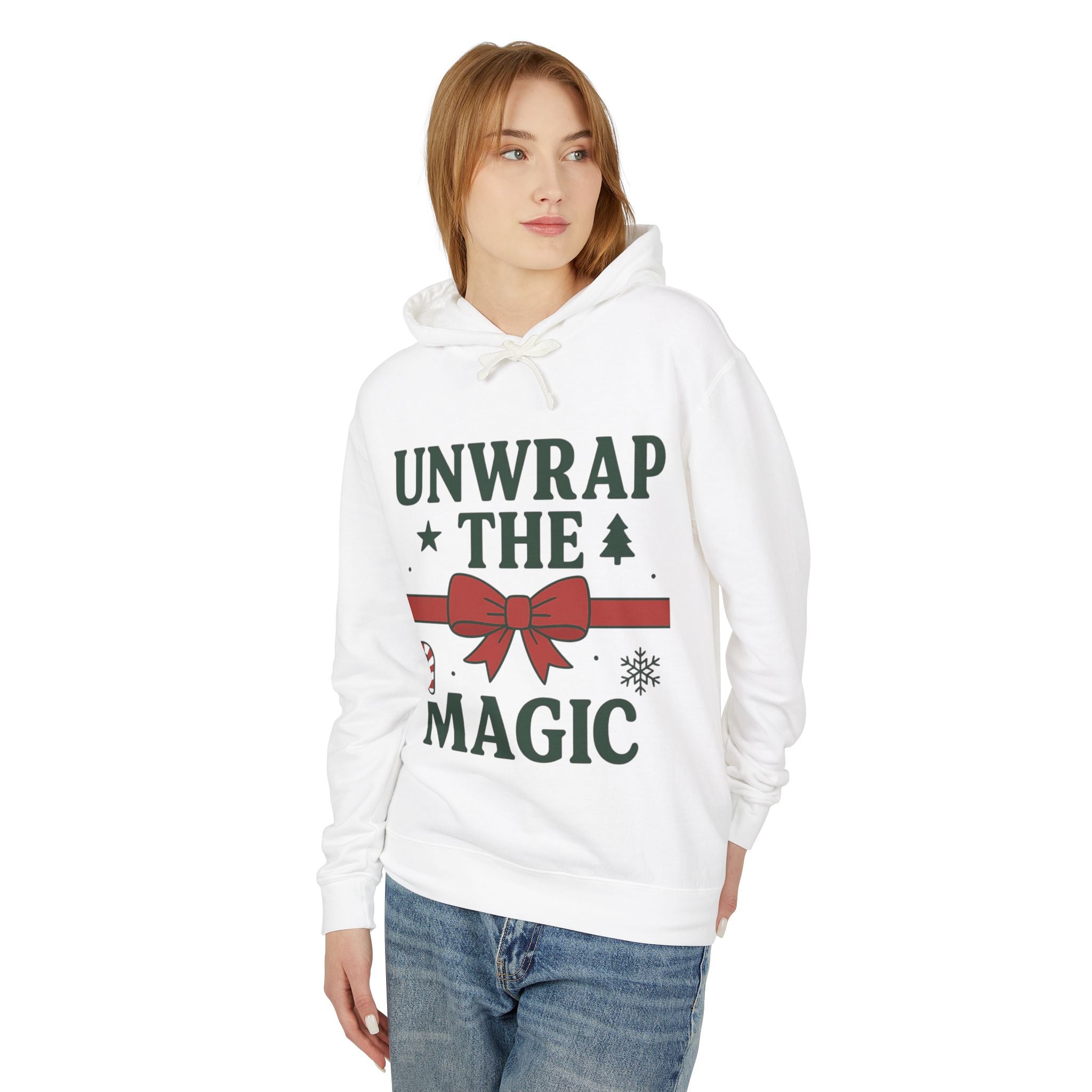 Unisex Lightweight Hooded Sweatshirt - Unwrap the Magic