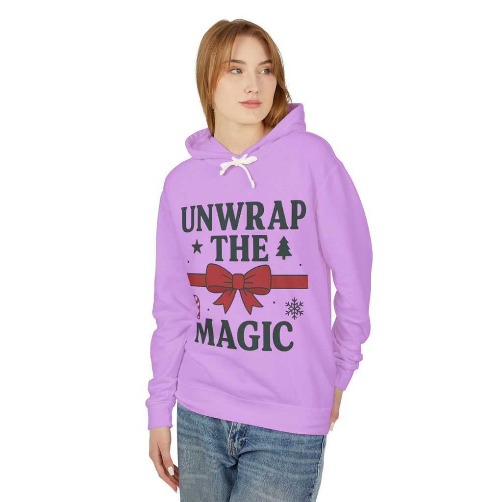 Unisex Lightweight Hooded Sweatshirt - Unwrap the Magic