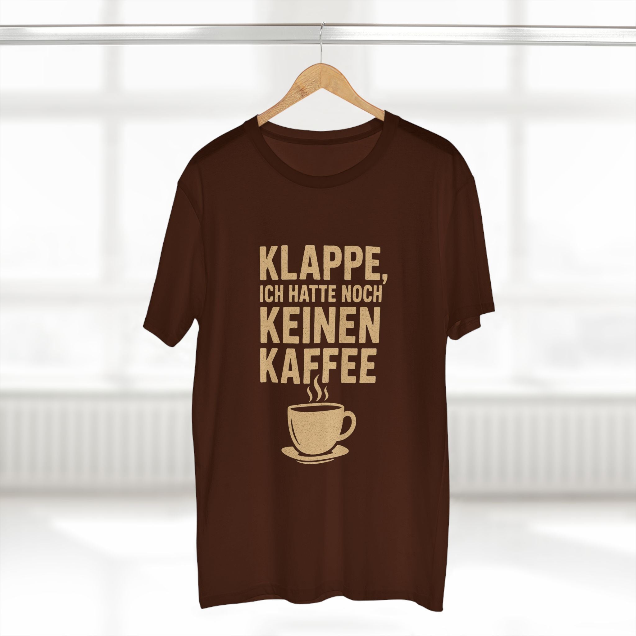 KLAPPE, ICH HATTE NOCH KEINEN KAFFEE - Unisex T-Shirts