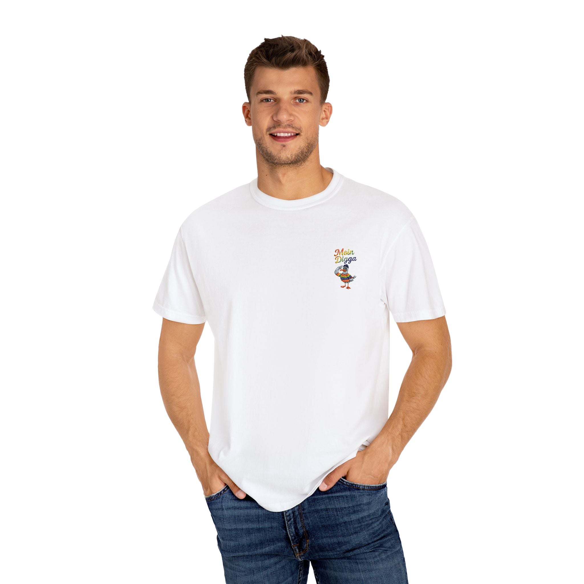 Moin Digga Rainbow Duck - Unisex Garment-Dyed T-shirt