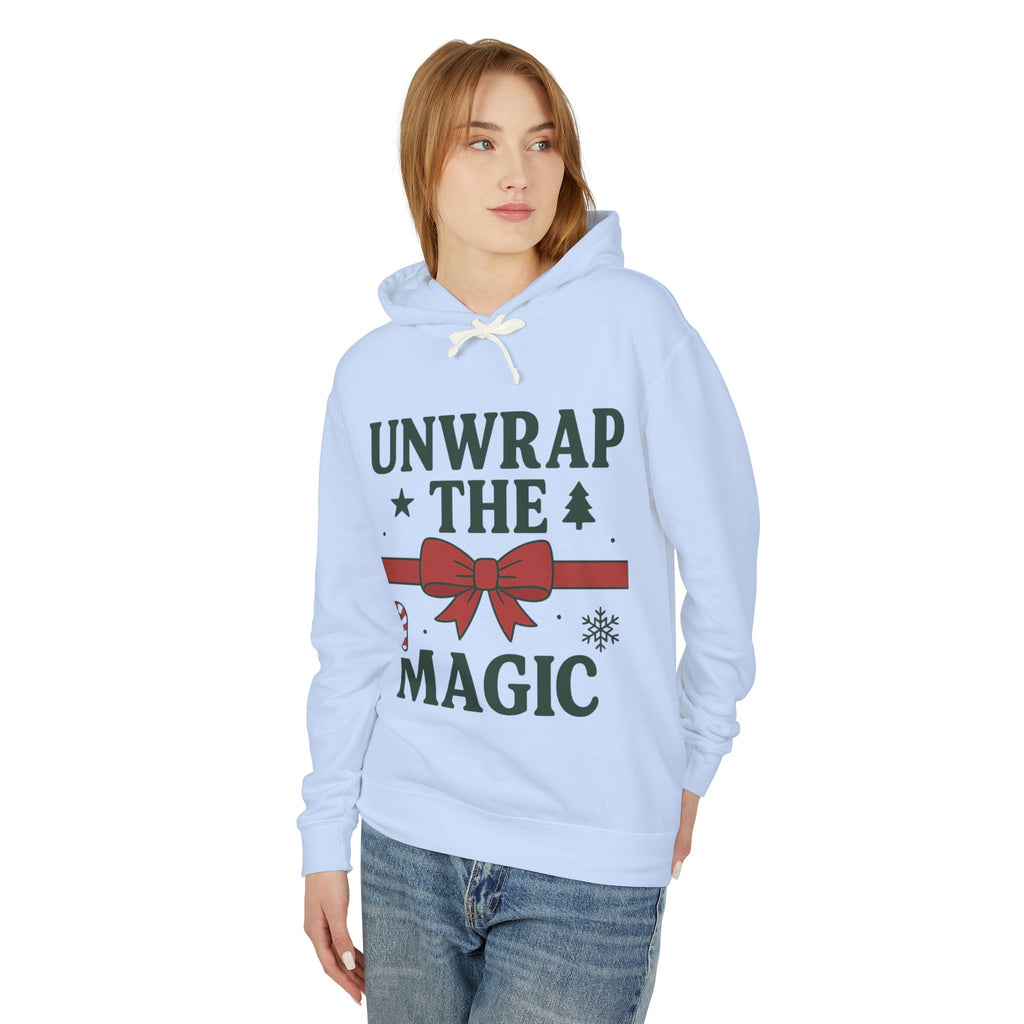 Unisex Lightweight Hooded Sweatshirt - Unwrap the Magic