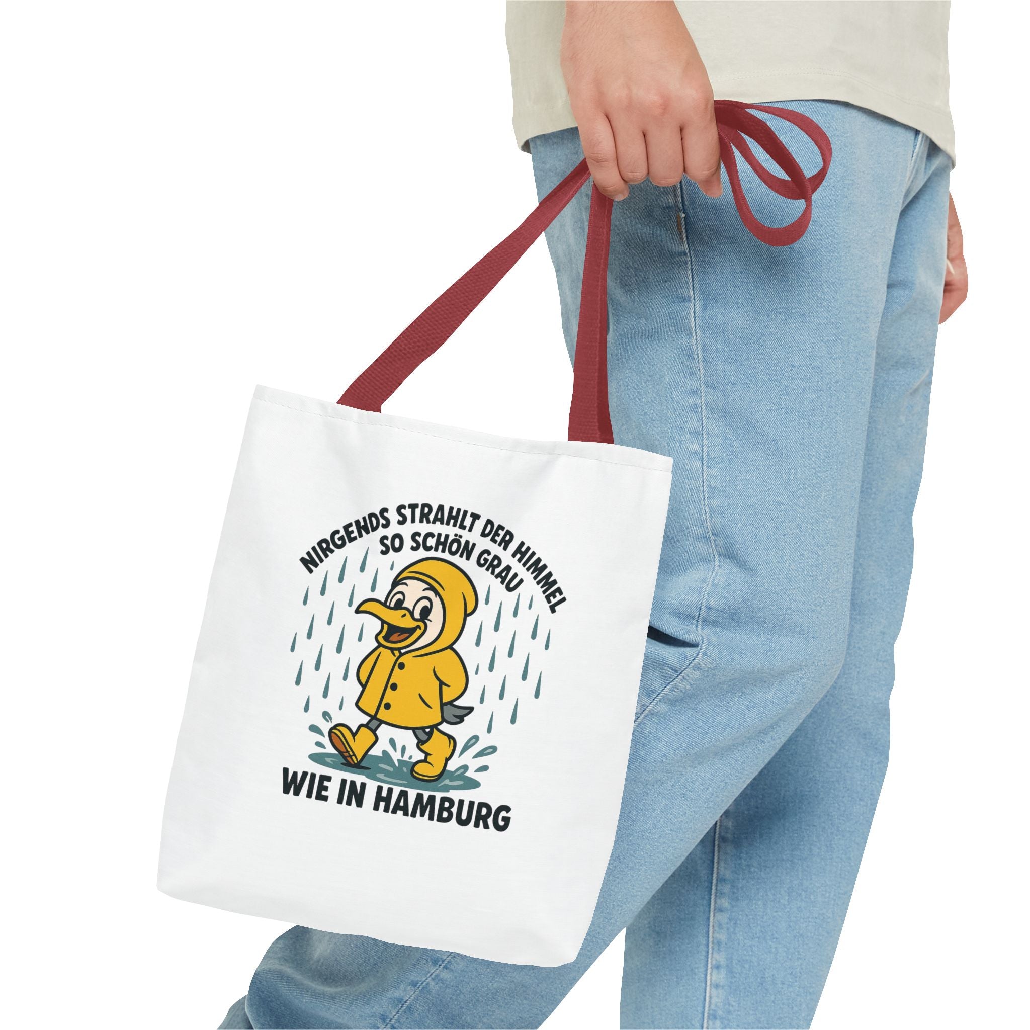 Whimsical Hamburg Rainy Day Tote Bag