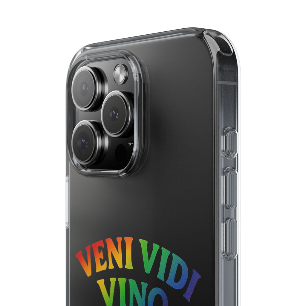 Veni vidi vino - Rainbow Duck clear Impact-Resistant Cases