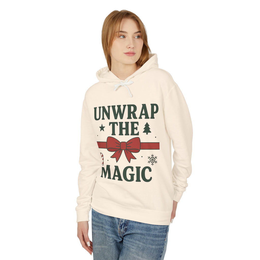 Unisex Lightweight Hooded Sweatshirt - Unwrap the Magic