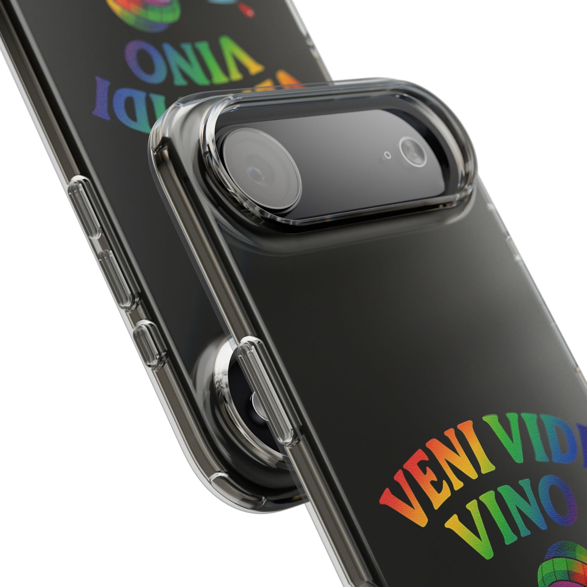 Veni vidi vino - Rainbow Duck clear Impact-Resistant Cases