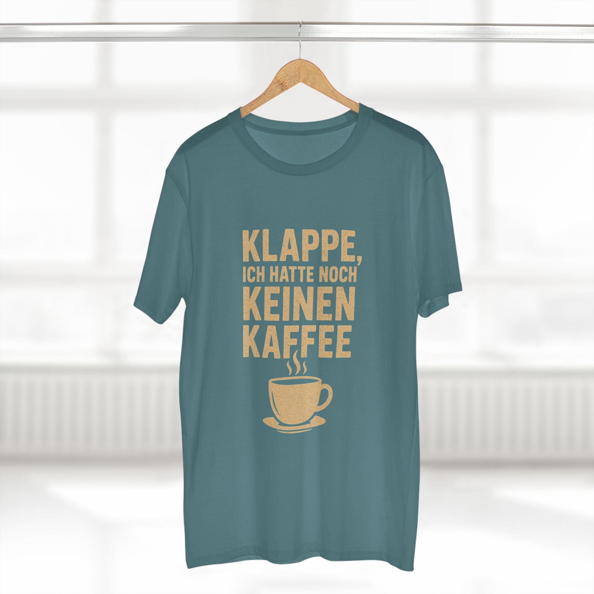 KLAPPE, ICH HATTE NOCH KEINEN KAFFEE - Unisex T-Shirts