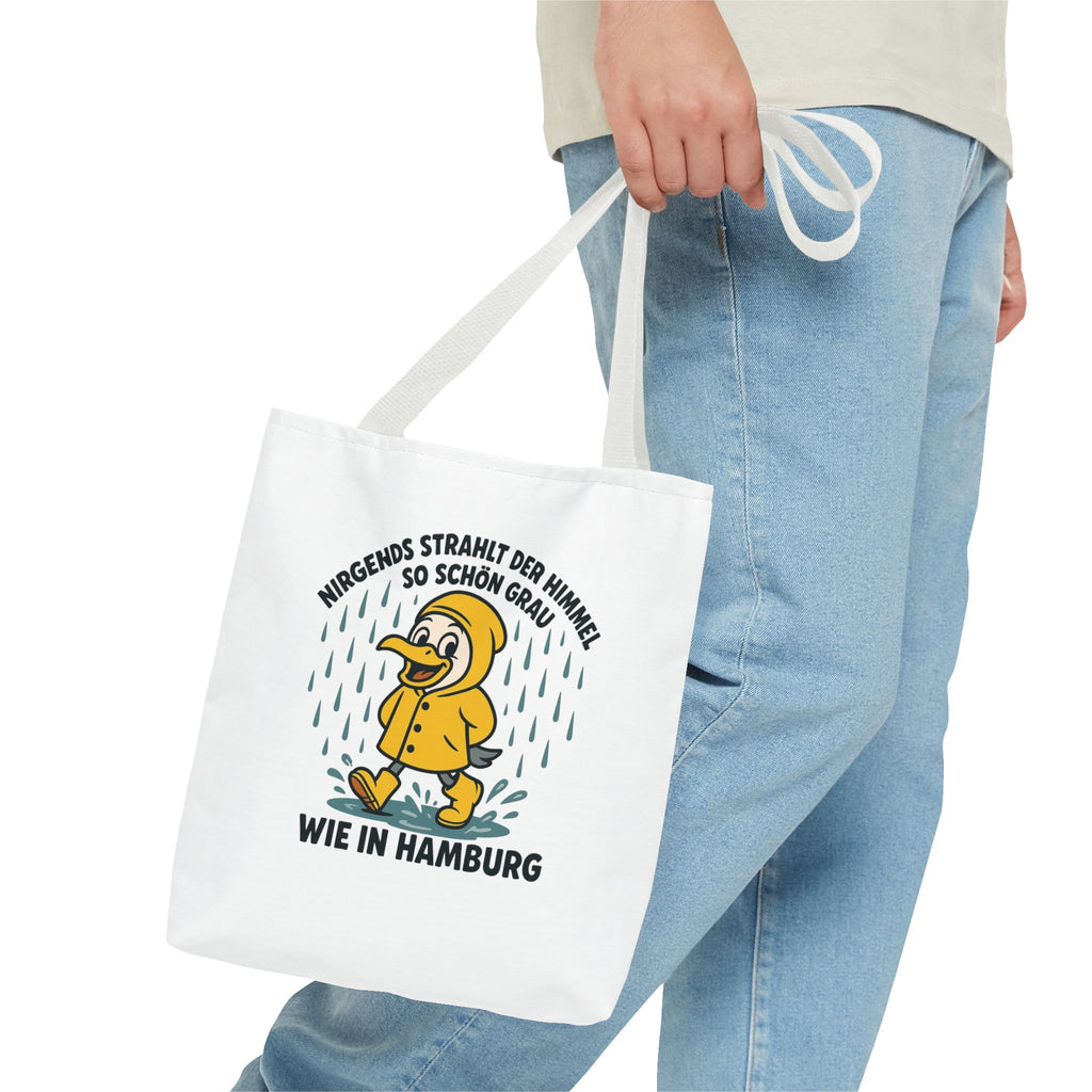 Whimsical Hamburg Rainy Day Tote Bag