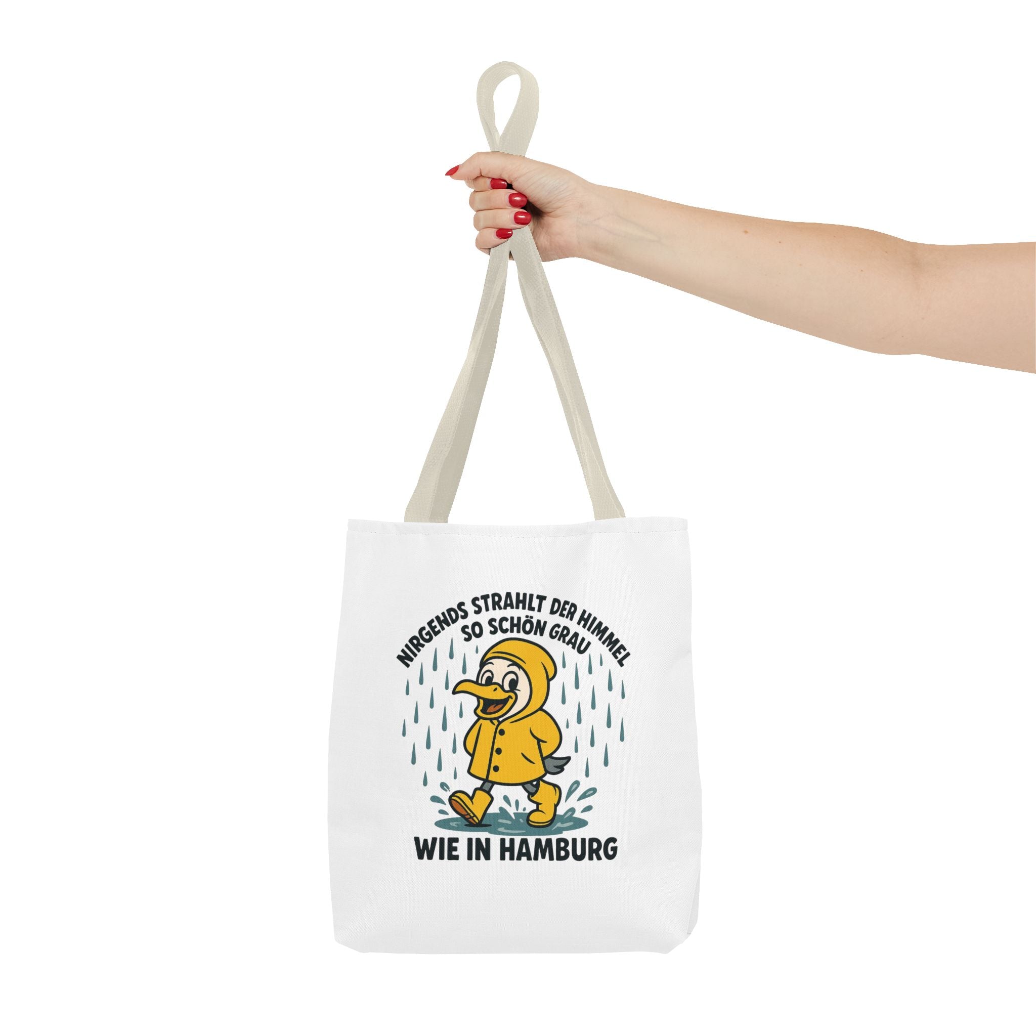 Whimsical Hamburg Rainy Day Tote Bag