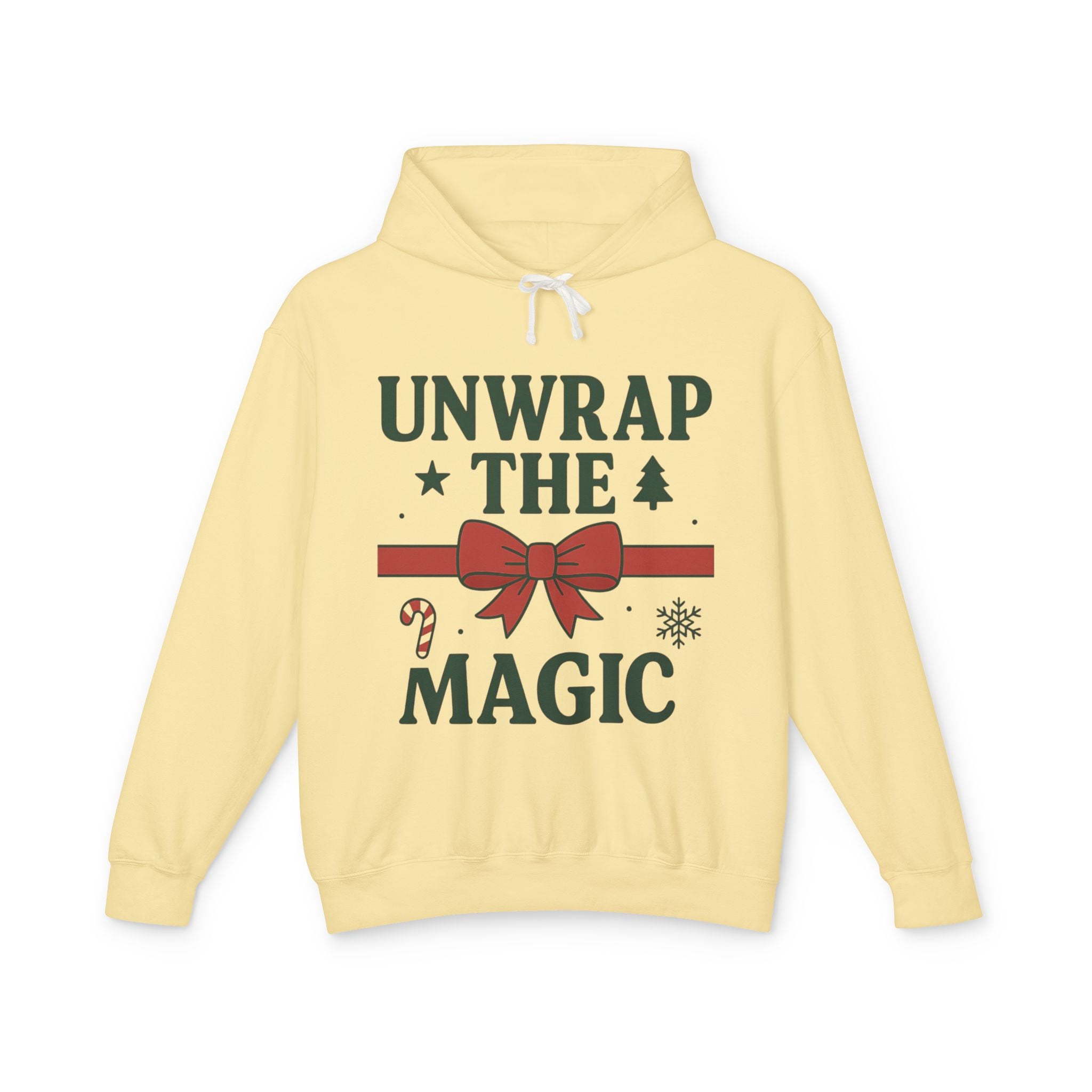 Unisex Lightweight Hooded Sweatshirt - Unwrap the Magic