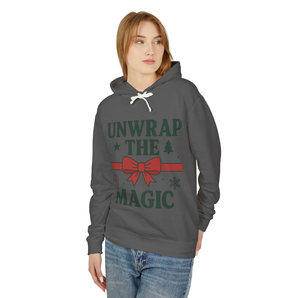 Unisex Lightweight Hooded Sweatshirt - Unwrap the Magic