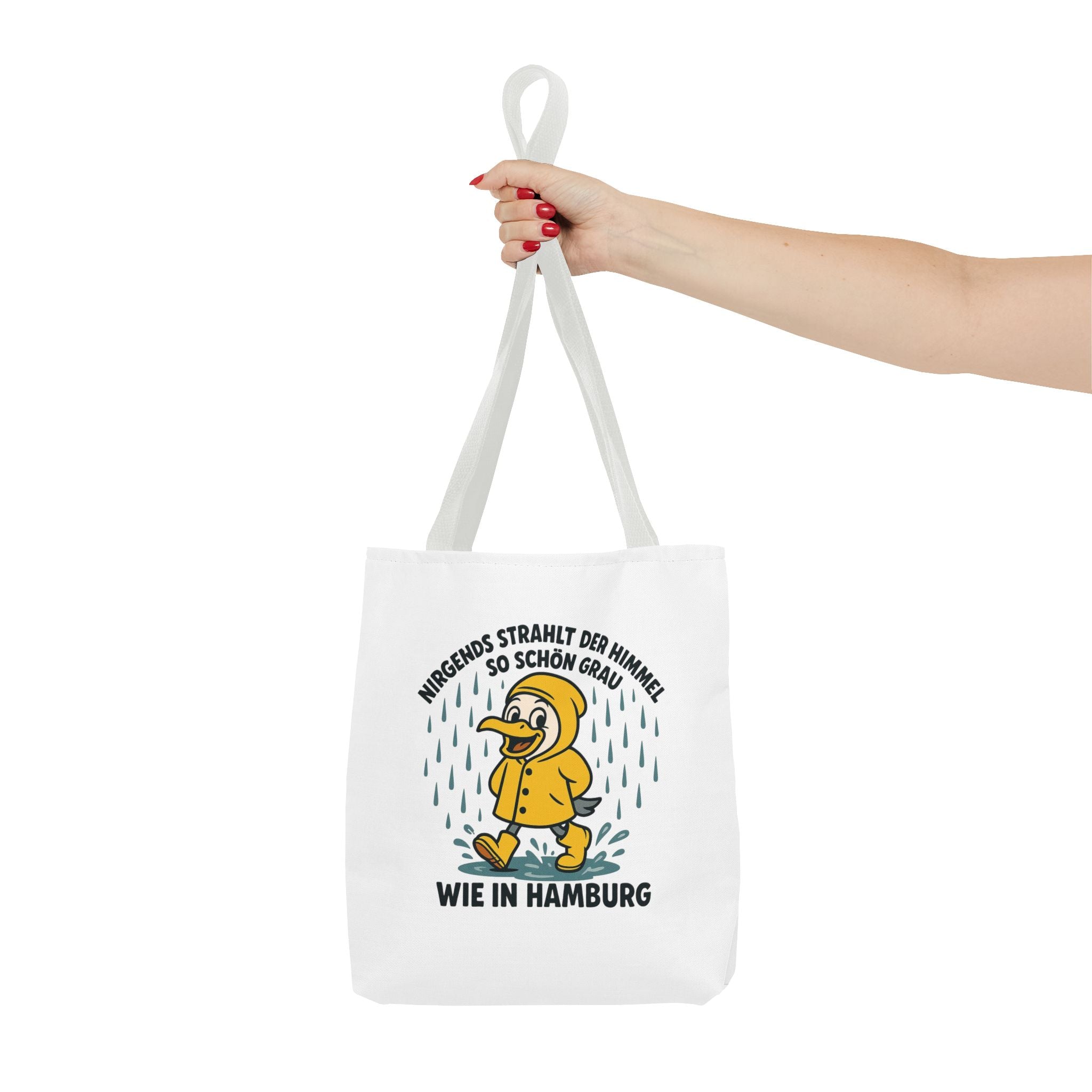 Whimsical Hamburg Rainy Day Tote Bag