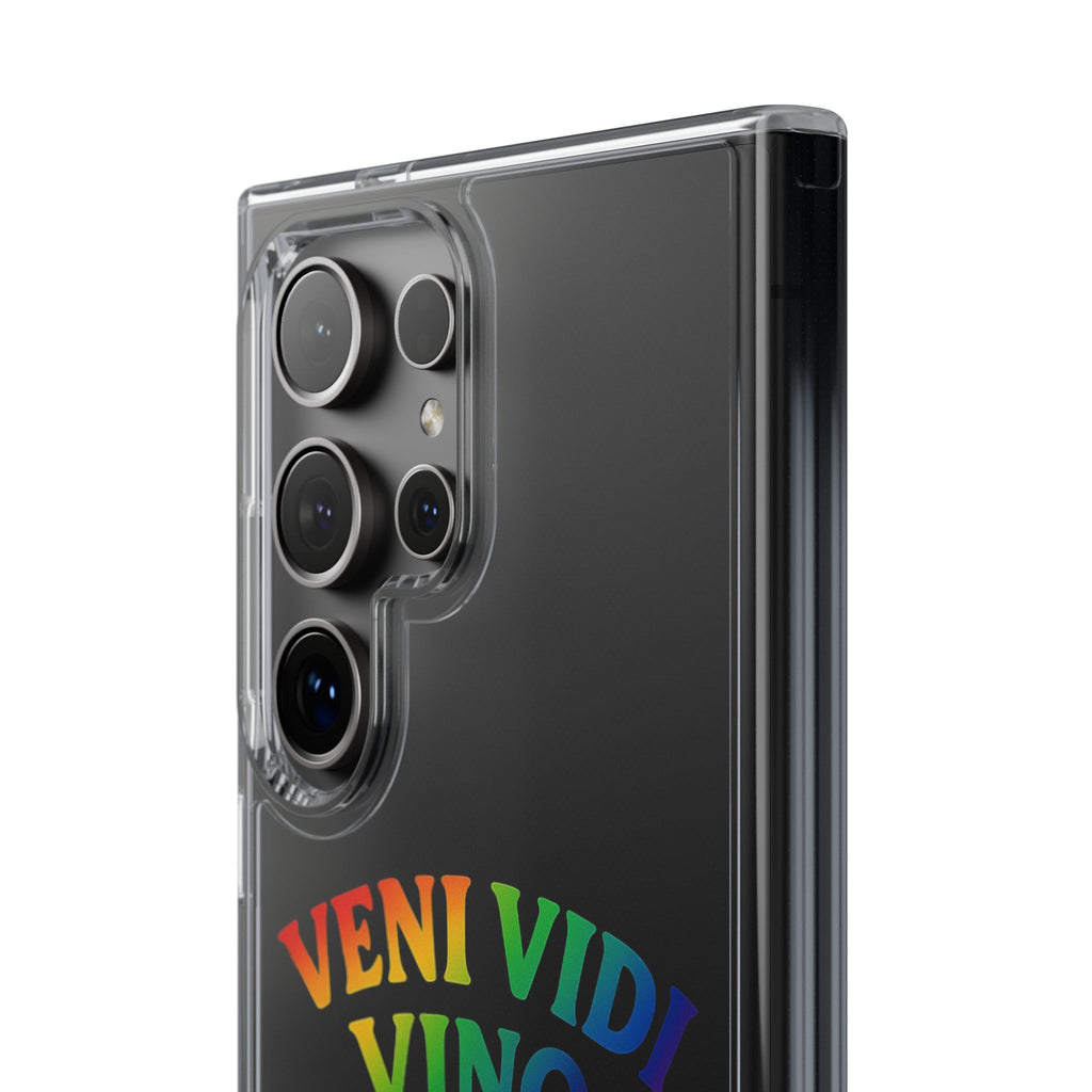 Veni vidi vino - Rainbow Duck clear Impact-Resistant Cases