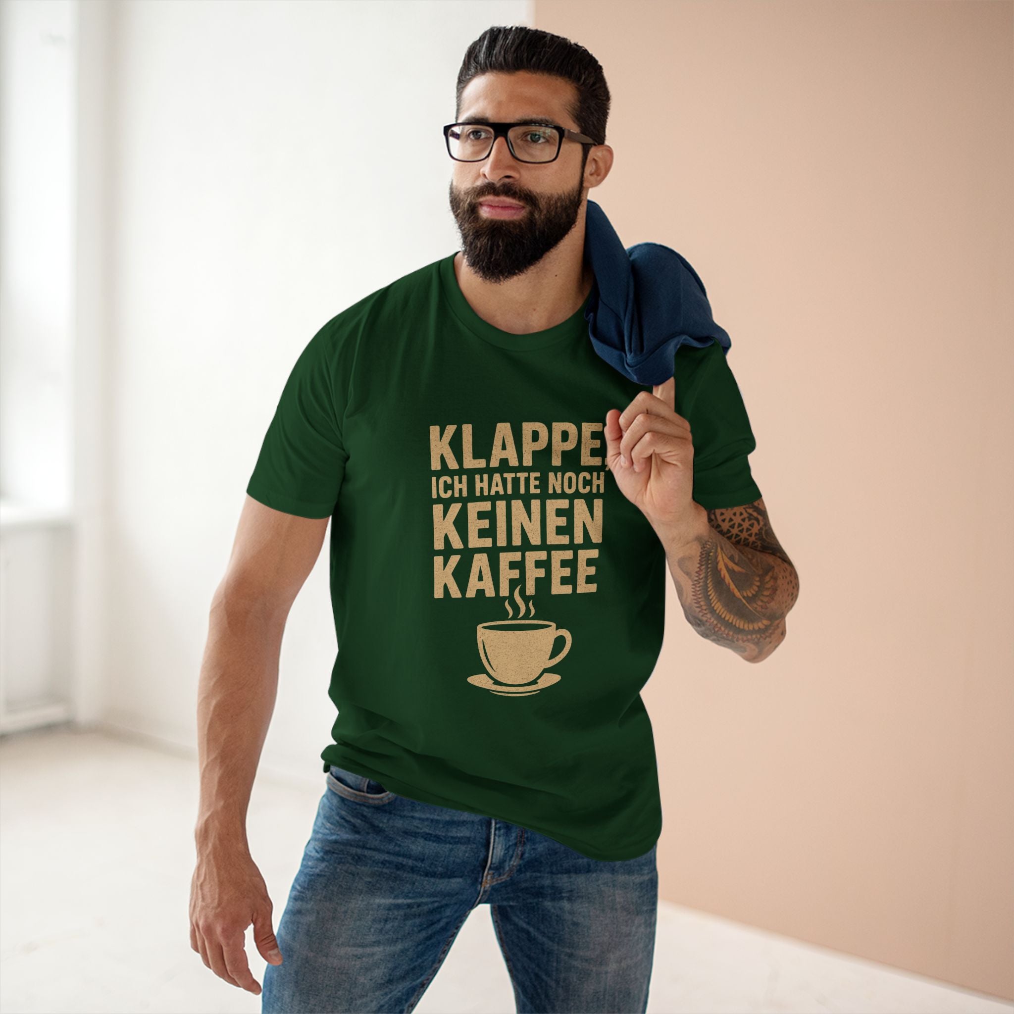 KLAPPE, ICH HATTE NOCH KEINEN KAFFEE - Unisex T-Shirts