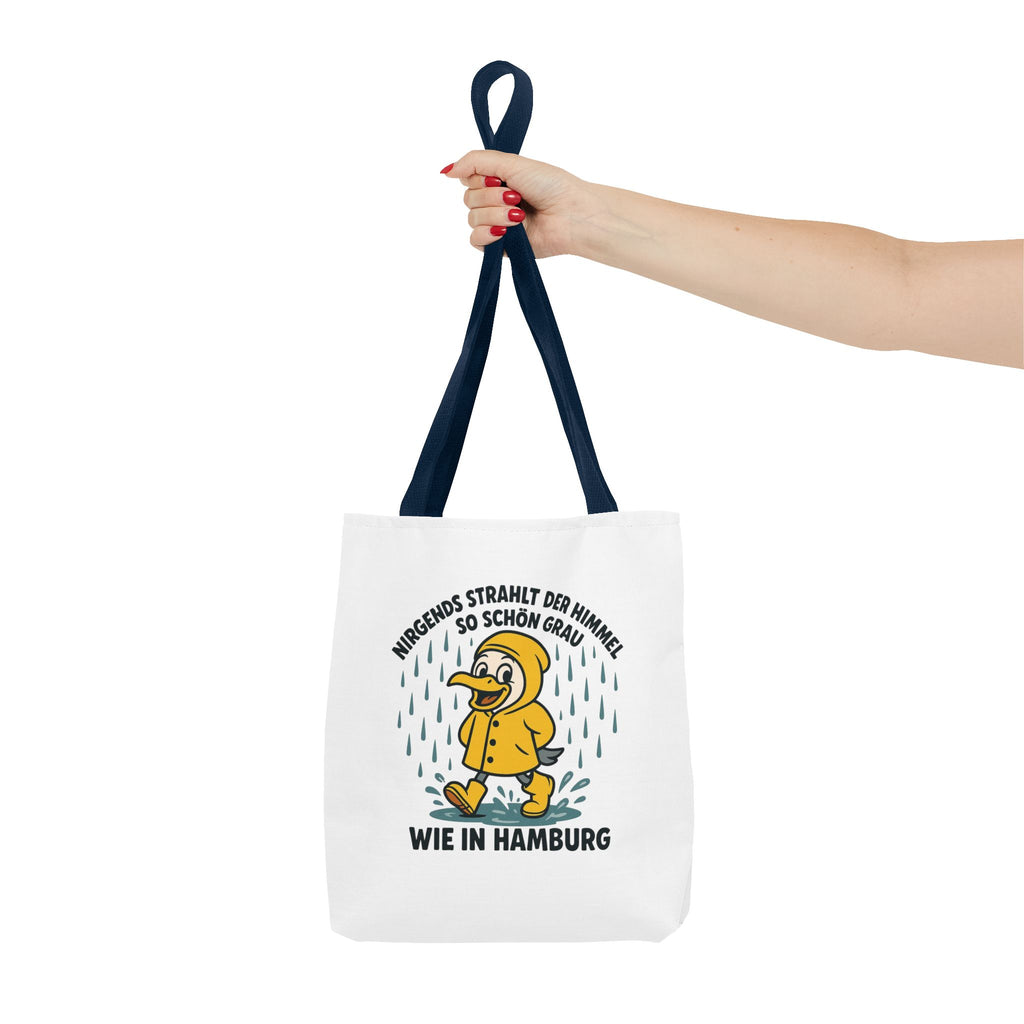 Whimsical Hamburg Rainy Day Tote Bag