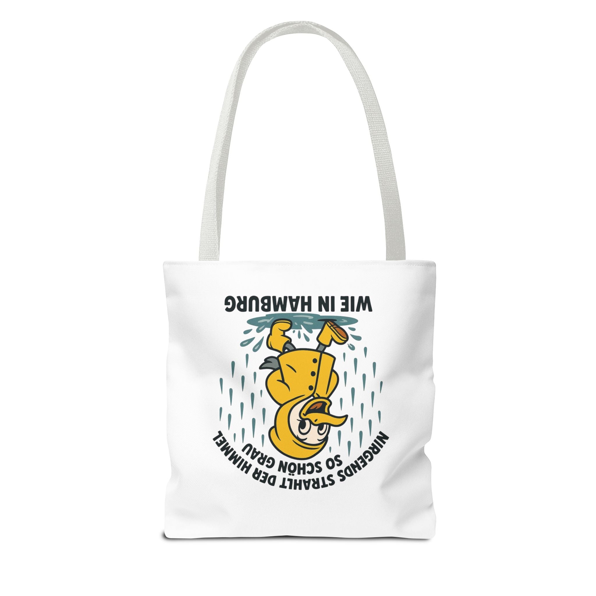Whimsical Hamburg Rainy Day Tote Bag