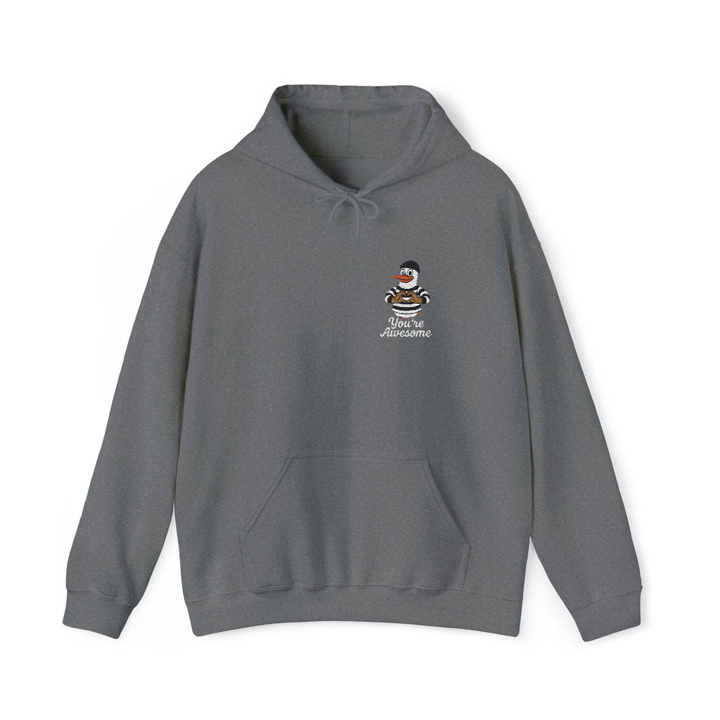 „You‘re awesome“ Duck Unisex Hooded Sweatshirt