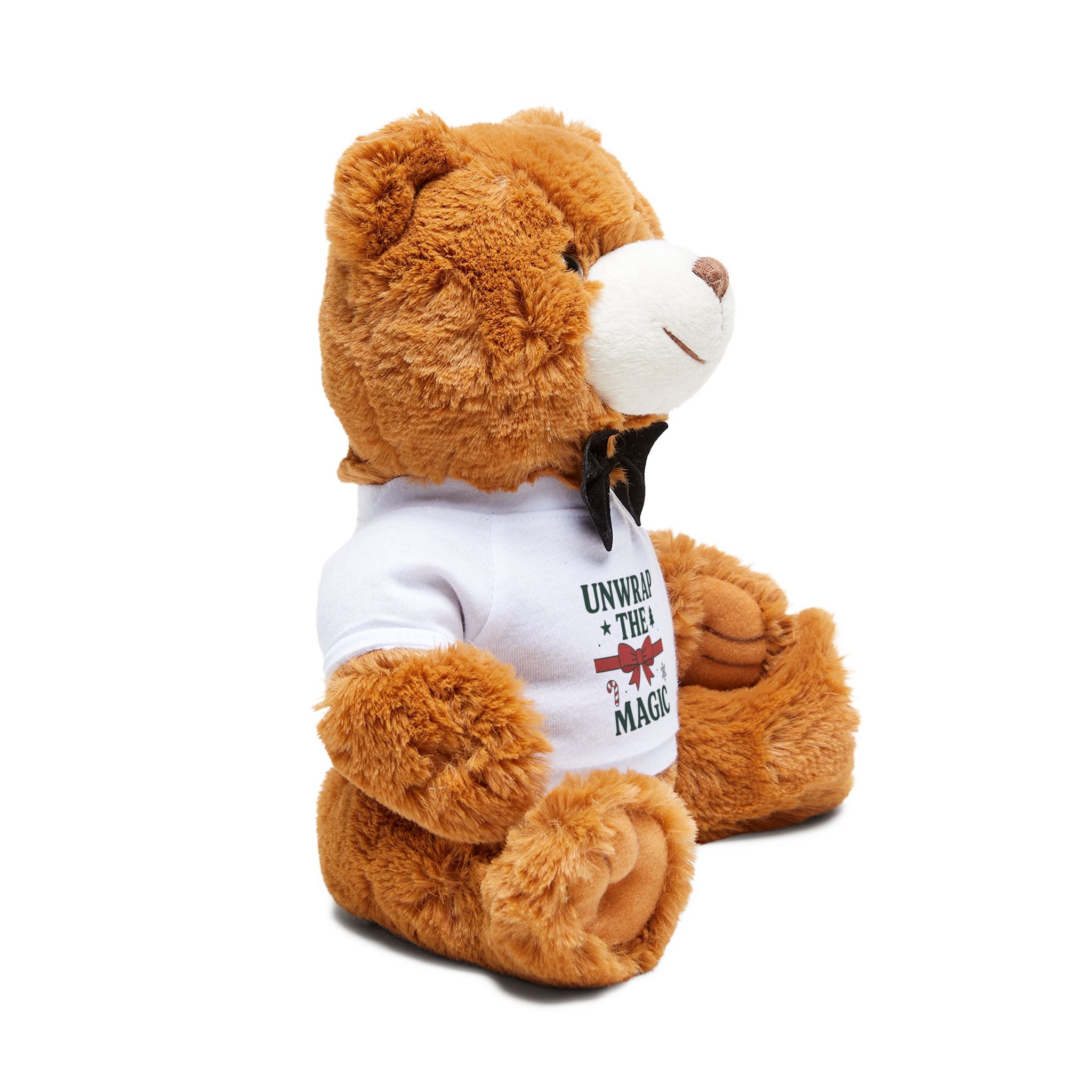Magical Teddy Bear with T-Shirt, Unwrap the Magic Gift, Cute Plush Toy