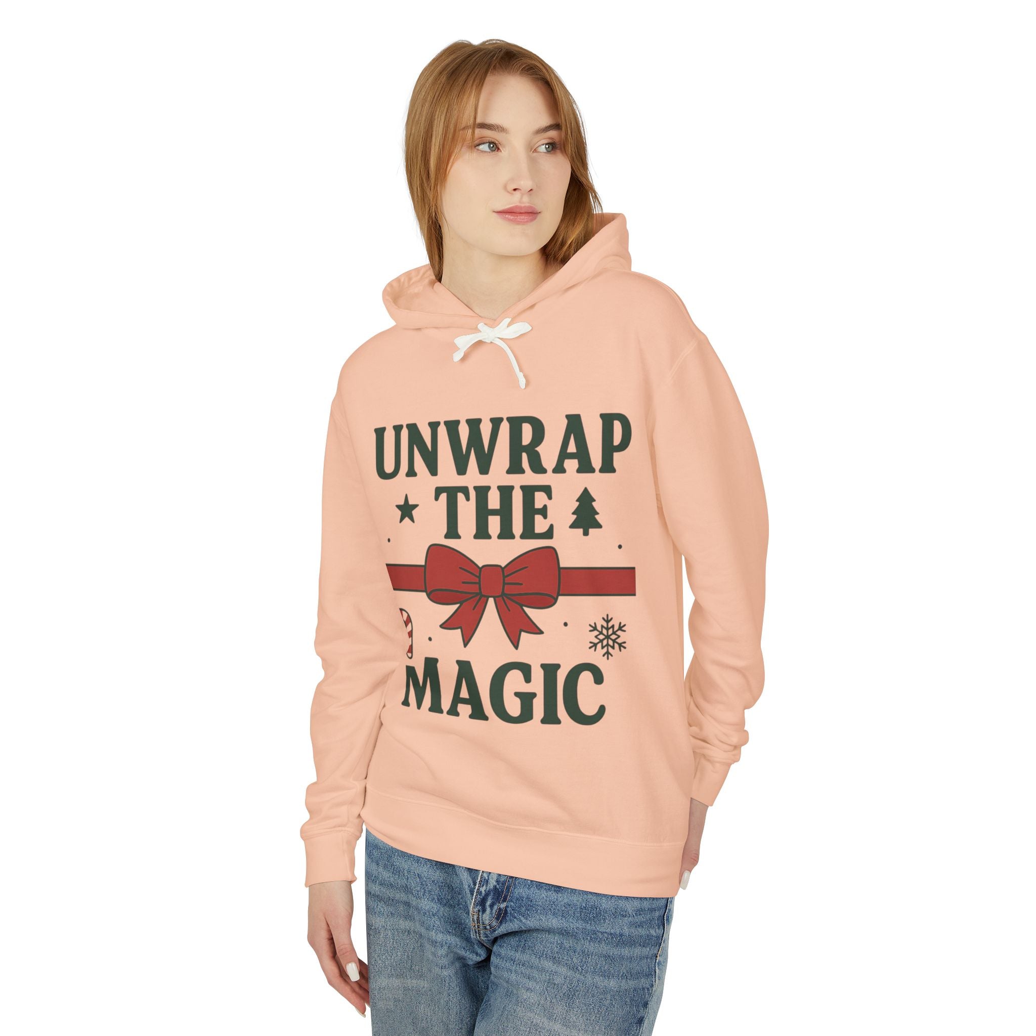 Unisex Lightweight Hooded Sweatshirt - Unwrap the Magic