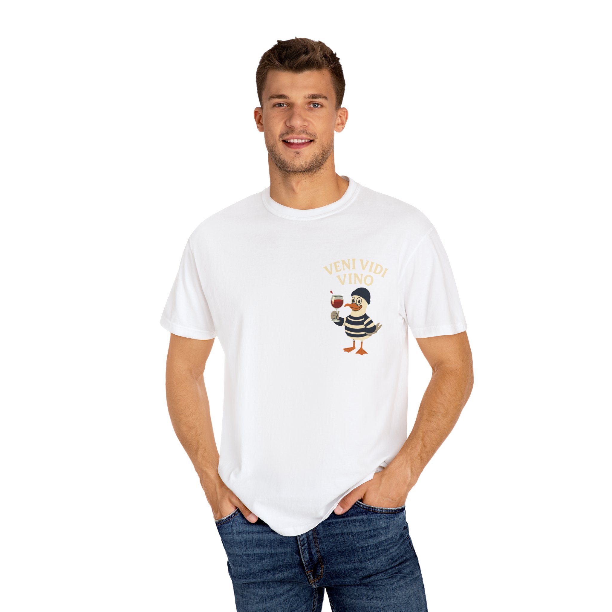 Veni vidi vino- Duck T-shirt Unisex